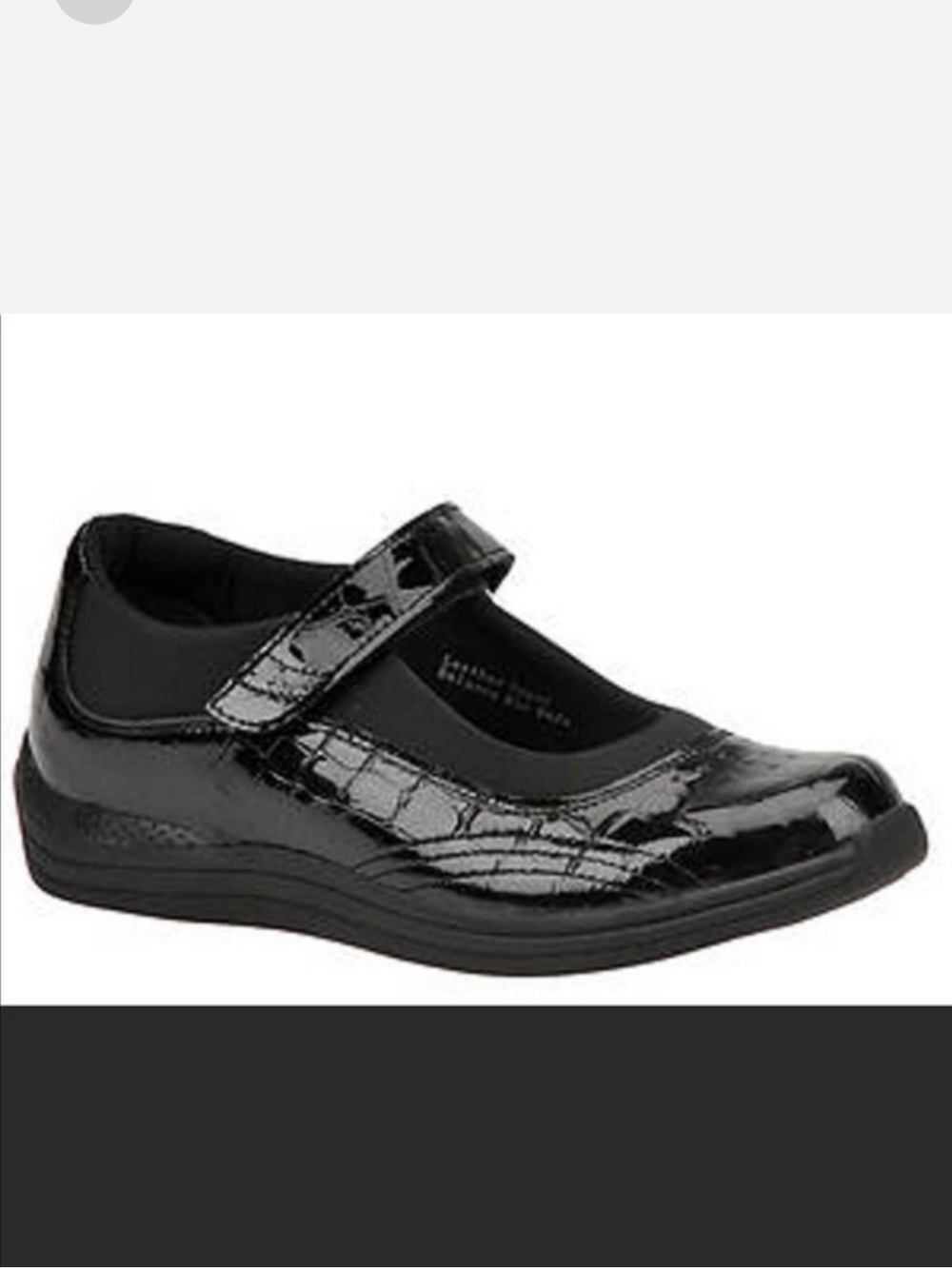 Drew Black Leather Therapeutic Mary Jane Shoes Velcro Strap